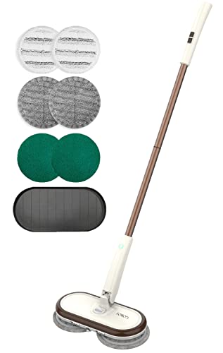 GOBOT 電動モップ コードレス回転モップクリーナー 軽量化 回転モップ 1台4役 水噴射 モップクリーナー..