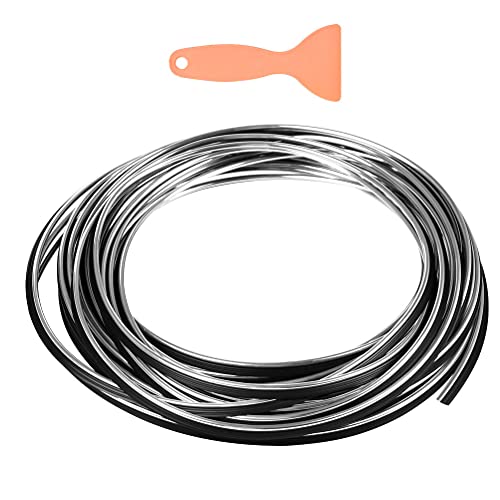 TIMESET 車用 ドアモール 10M メッキ インテリア モール シルバー