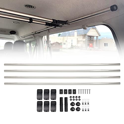 Sporacingrts 車室内キャリアバー サイドバー クロスライド ?左右セット 車内収納 適合車種200系ハイエースI型~IV型バン S-