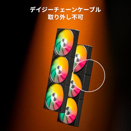 upHere PC�������ե��� 360mm Ϣ�뷿 5V3�ԥ�ARGB pc��� 12cm cpu�ե��� 4�ԥ� �ǥ��������������б� �Ų� P