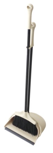 キーストーン 現代百貨 ほうきとちりとりのセット ブルーム&ダストパン ポルテ アイボリー K416-IV
