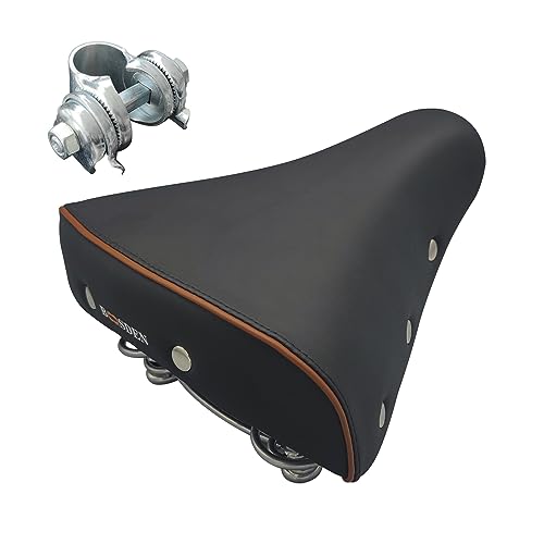 BOOSDEN 自転車 サドル 痛くない ブラック 柔らかい 大きめ 自転車サドル 交換用 ママチャリ 電動自転..