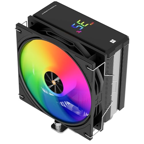 Thermalright Assassin X 120R Digital Black CPU エアクーラー、2000RPM 速度、4 ヒートパイ
