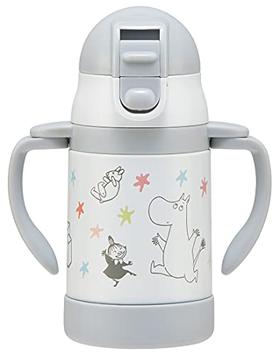 スケーターskater ベビー用 両手 ストローマグ 240ml ステンレス製 折りたためるハンドル ムーミン 星 STWM3-A