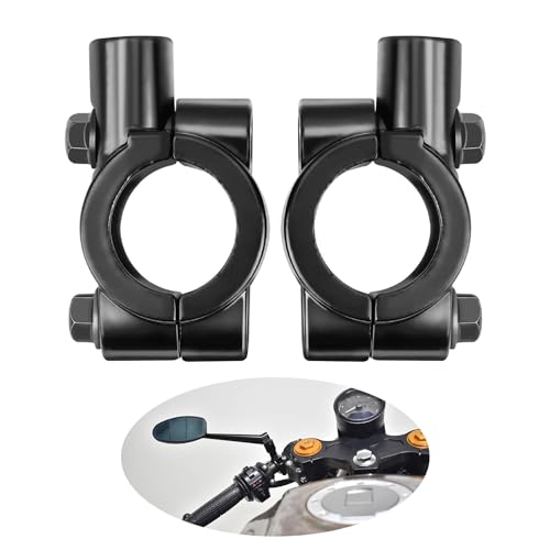 バイク ミラーマウント バイク ハンドル 22mm 汎用 ミラー ホルダー マウントホルダー アダプター クランプ 穴あけ不要 取付簡単 バイク