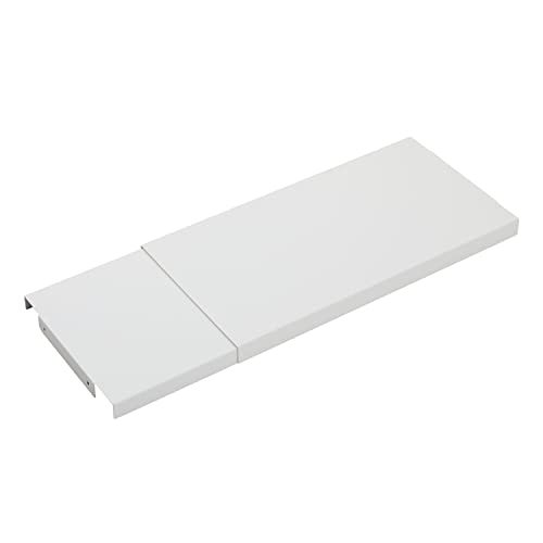 HEIAN SHINDOつっぱり棒・つっぱり棚用 伸縮スチールフラット棚 ホワイト 幅49~95cm×奥行25cm×高さ2.9c..