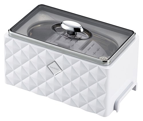 TWINBIRDツインバード 超音波洗浄器 450ml メガネ アクセサリーホルダー付 洗浄 時計 指輪 入れ歯 プラ..