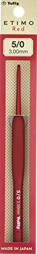 かぎ針 ETIMO Redエティモレッド クッショングリップ付きかぎ針 5/0号 Tulip チューリップ レッド TED050