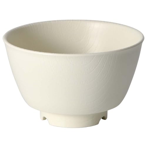 スケーターSkater 持ちやすい 茶碗 370ml プラスチック 茶わん 食器 木目 クリーム バイオマス原料使用 お茶碗 電子レンジ 食洗機