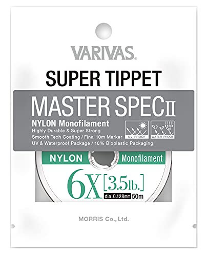 VARIVASバリバス スーパーティペット マスタースペックII ナイロン 6X 50m 3.5LB ナチュラル