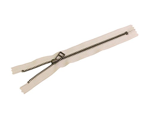 Y.K.K ワイケイケイ 金属ファスナー 20cm 5本 ベージュ 4LFAG20-572 5本入り