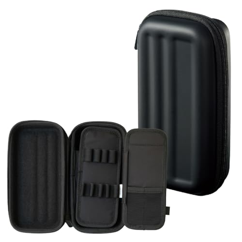 リヒトラブ XCOA ハードシェル ペンケース ジェットブラック A3802-24