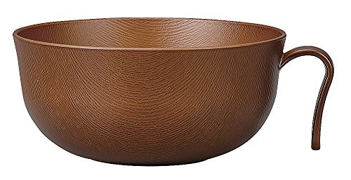 宮本産業 Woody 持手付どんぶり ライトブラウン 4512951116946