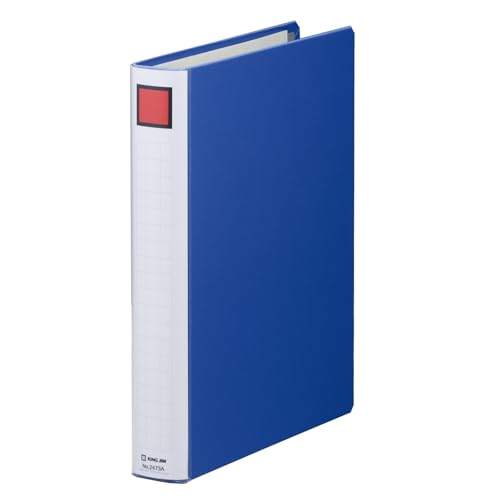キングジム キング ファイル スーパードッチ 脱・着 イージー 300枚収納 A4タテ 青 2473A-B