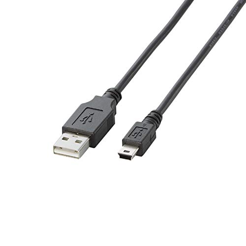 エレコム USBケーブル miniB USB2.0 USB A オス to miniB オス ノーマル 3m ブラック U2C-M30BK