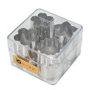 nicobeststoreで買える「にちにち道具 野菜抜き型 4個入 ケース付 小 ステンレス 食洗機 対応 菊 桜 梅 桔梗 529 シルバー」の画像です。価格は799円になります。