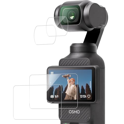 2枚セットKPNS 日本素材製 強化ガラス DJI Osmo Pocket 3 用 ガラスフィルム 強化ガラス カバー 保護フ..