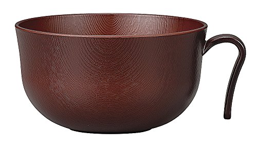 宮本産業 お椀 ウッディ 持手付 汁椀 ローズ 小 320ml