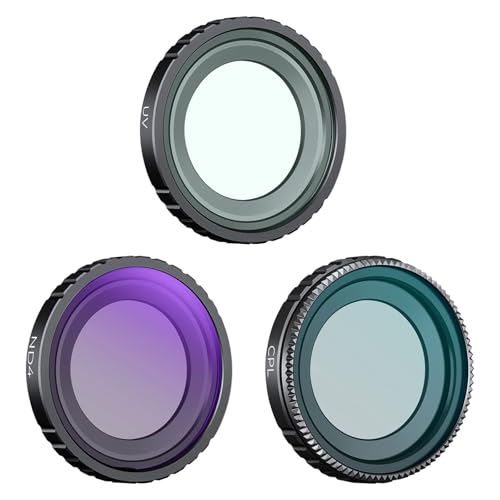 K&F Concept Insta360 Go3S 用 レンズフィルター 保護フィルター セット UV+CPL+ND4 フィルター 回転取り付け