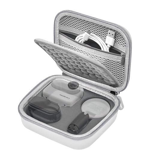 Leayjeen Insta 360 GO 3S / GO 3 アクセサリー用キャリーケース ストレージバッグ 保護ケース ハードシェルカバー