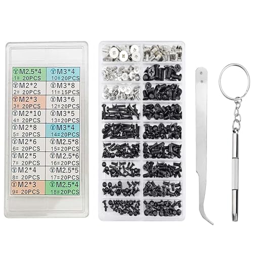 LeTradeJP PC ネジセット M2 M2.5 M3 ノート355本入りPC用ネジ HDD M.2 SSD 固定用平ネジセット ラップトッ