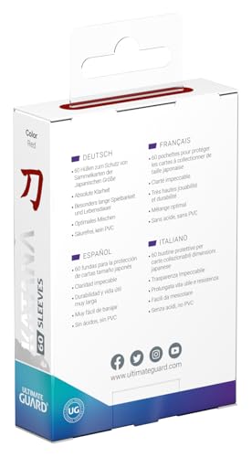 Ultimate Guardアルティメットガード Katana スリーブ ジャパニーズサイズ 60枚 カードスリーブ レッド 3