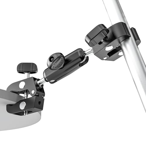 Kolasels ダブルクランプ スーパークランプ 1/4ねじ穴付き全金属カメラ クランプ 360°回転 マジックアーム 蟹バサミクランプ 角度