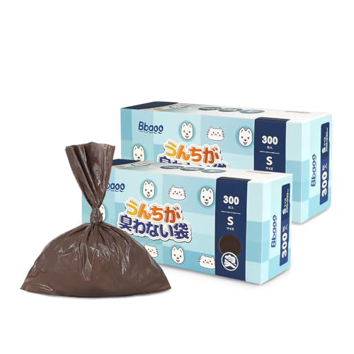 Bbaoo うんちがにおわない袋 Sサイズ 600枚 22x33cm うんち袋 うんちが臭わない袋 300枚×2個 お散歩マ..