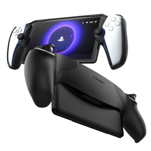 Spigen PlayStation Portal リモート プレーヤー ケース 薄型 軽量 指紋防止 シン・フィット ACS07235 ブラッ