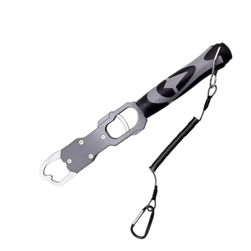 PAVIKE フィッシュグリッパー フィッシンググリップ 魚つかみ 内蔵計量機能 360°回転ハンドル 握りやす..