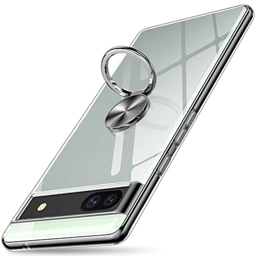 Rakuten - Google Pixel 6a ケース クリア リング付き ピクセル 6a 携帯ケース OURJOY スマホケース 極薄 透明 TPU 耐衝撃