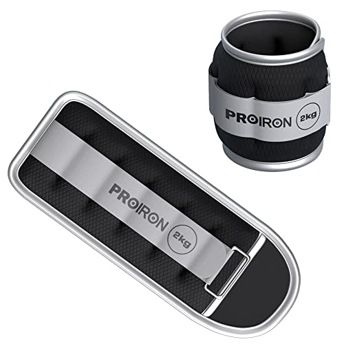 PROIRON アンクルウエイト リストウェイト パワーアンクル 2kg×2 超快適 装着感 反射デザイン 2個セッ..
