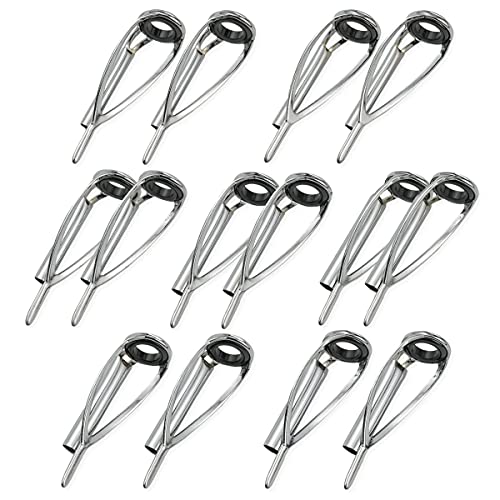 トップガイド ロッドガイド 糸巻き式 ステンレス 釣り竿 穂先 修理 パイプ内径 2.2~3.6mm 14点セット