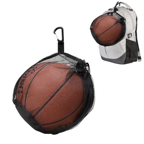 KALOLINNA ボールネット ボール収納 持ち運び便利 多機能 収納バッグ スポーツ用品 軽い 便利 洗えるバックパック用クリップオンボール