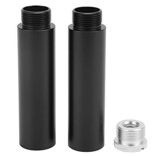 マイクホルダー延長ロッドセット 5/8インチめねじ付き2本マイクホルダー延長ロッド 5/8インチおねじインターフェース 3/8インチメスから5/