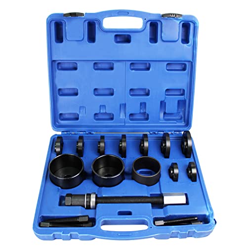 HFSR フロントハブベアリングプーラーセット アダプター ハブねじ 車ツール 収納ケース 圧入工具