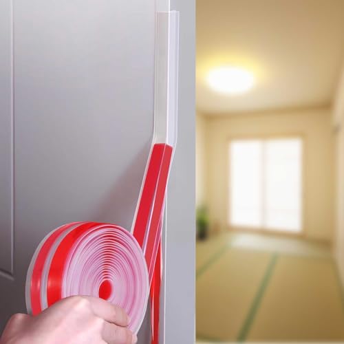 AMXIKIN T型 ドア下部シールテープ お風呂ドアパッキン 隙間風防止 窓 玄関用 長さ3M 幅35mm 高さ10mm 透明