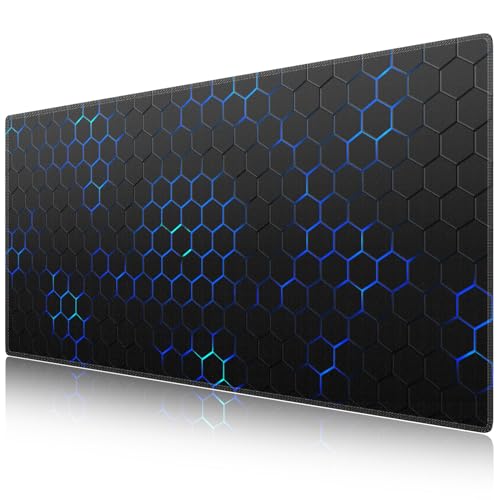 iCasso マウスパッド ゲーミング 大型 北欧風柄 デスクマット90x40cm 耐水性 清潔しやすい 滑り止め ゴムベースデスクマット 仕事