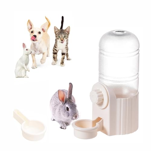 AUTAKI うさぎ 水飲み器 700ml大容量 ウサギ 給水器 水飲みボトル 自動給水 ケージ取り付け可能 うさぎ みずのみボトル 水入れ 重