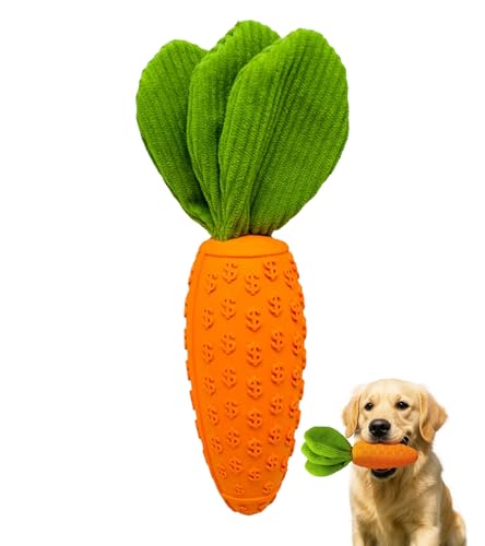 GHOSTCAT 犬 おもちゃ 噛むおもちゃ 音が鳴る 頑丈 耐久性 ニンジン 犬 玩具 壊れにくい 歯清潔 ストレ..