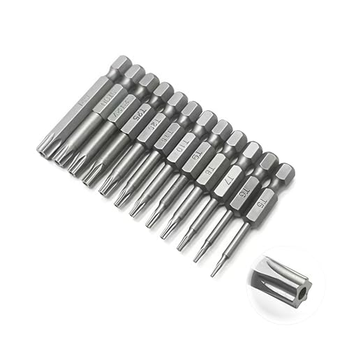 樂天商城 - MHSKNHW 12本セット 高炭素鋼製 六角ドライバービットセット 50mm 長さ H1.5-H8 電動ドライバー・インパクトドライバー対応