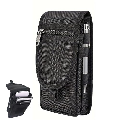 FineGood 携帯電話ポーチ 大型スマホポーチ タクティカル 腰に挟む式 タクティカルフォンケース ツール..