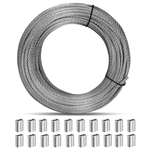 Rakuten - ibubu ステンレスワイヤー ワイヤーロープ ワイヤー wire rope 物干しロープ 直径4.0MM 長さ20M 7×7（SUS304）切