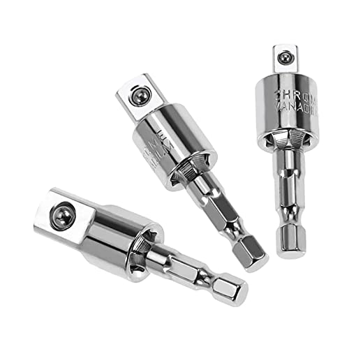 YFFSFDC ソケットアダプターセット 六角軸用ソケット変換アダプター インパクト用 差込角6.35mm 1/4/3/8/1/2ソケットレンチ
