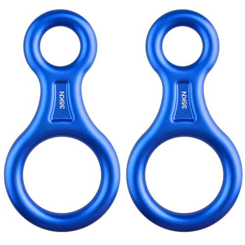 TRIWONDER 35kN エイト環 スリング 登山 ロッククライミング 懸垂下降減速器 空中作業 レスキューエイ..