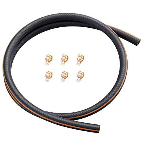 Pronese 燃料ホース 内径4mm 全長1m ガソリンホース フューエルホース 高性能ニトリルゴムNBRホース 三重構造 耐油・耐圧・耐熱