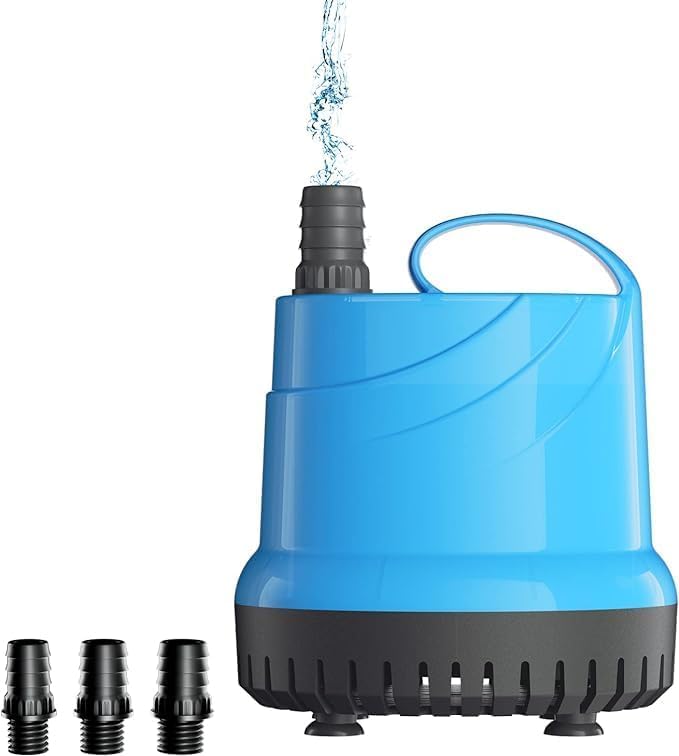 水中ポンプ 100v 底部入水式 循環ポンプ 最大吐出量1500L/h 揚程1.5m 40W 省エネ 低騒音 水槽ウォーターポンプ 水族館給水
