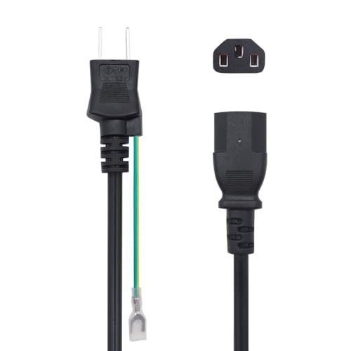 Iee1394 Cable - CAIZHE DGY 1.5m AC電源ケーブル 2ピンプラグ（オス）⇔3P・3ピンソケット（メス） コネクター アダプター・プロジェクター・プ