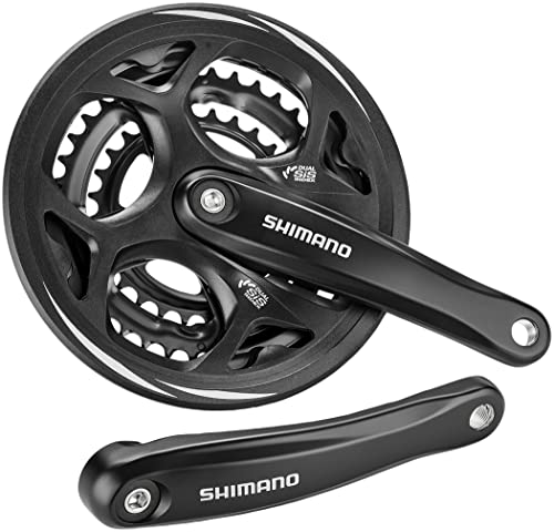 シマノSHIMANO フロントチェーンホイールMTB FC-M311-L ブラック 48×38×28T 175mm 8S/7S チェーンガード付