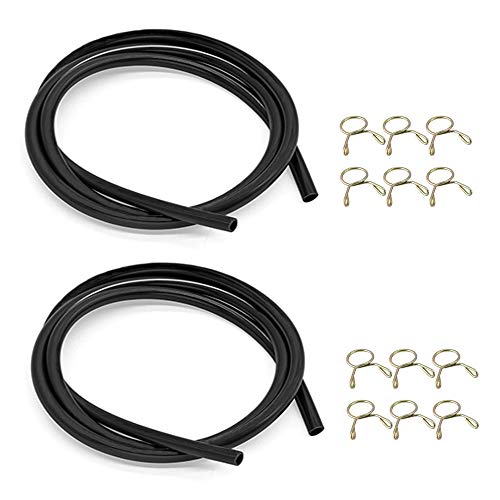 YFFSFDC 燃料ホース ホース ガソリンホース ホースバンド 内径 5mm 外径 8mm 全長1m 耐圧/耐油/耐熱/難燃/耐摩耗性/耐腐食